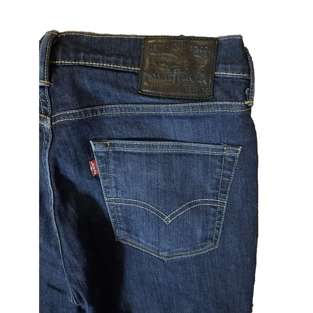 Levi's 511 Womens Medium Wash‎ Straight Blue Jeans 34x 32